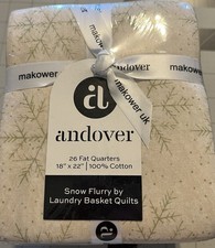 Snow Flurry By Laundry Basket Quilts For Andover Fat Quarter Bundle 26 Pc