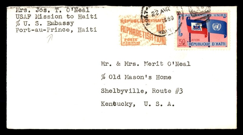 Mayfairstamps Haiti 1960 Port-au-Prince to Shelbyville KY USA Cover aaz_48041