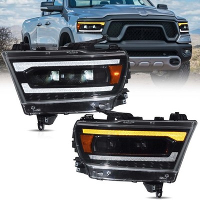 Paar VLAND VOLL LED Projektor Scheinwerfer für Dodge Ram1500 2019-24 Sequentiell
