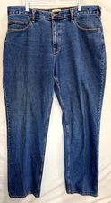 C.e. Schmidt Workwear Jeans Mens 38x36 Blue Denim Cotton Straight Leg Casual
