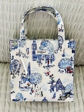 Cath Kidston 30 years London white & blue mini tote shopping bag 21 x 19 x 8 cm