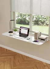 Wall Mounted Folding Table 47.2''*15.7'', Heavy Duty Laundry Table for Foldin...