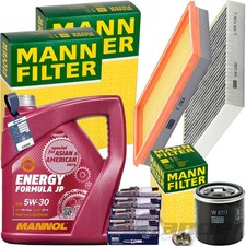 MANN INSPEKTIONSPAKET+4L MANNOL 5W-30 MOTORÖL passend für NISSAN X-TRAIL T30 2.0