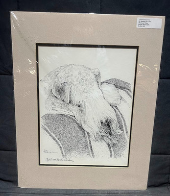Soft Coated Wheaten Terrier  Matted Print by Martha Van Loan 11x17 signed/number