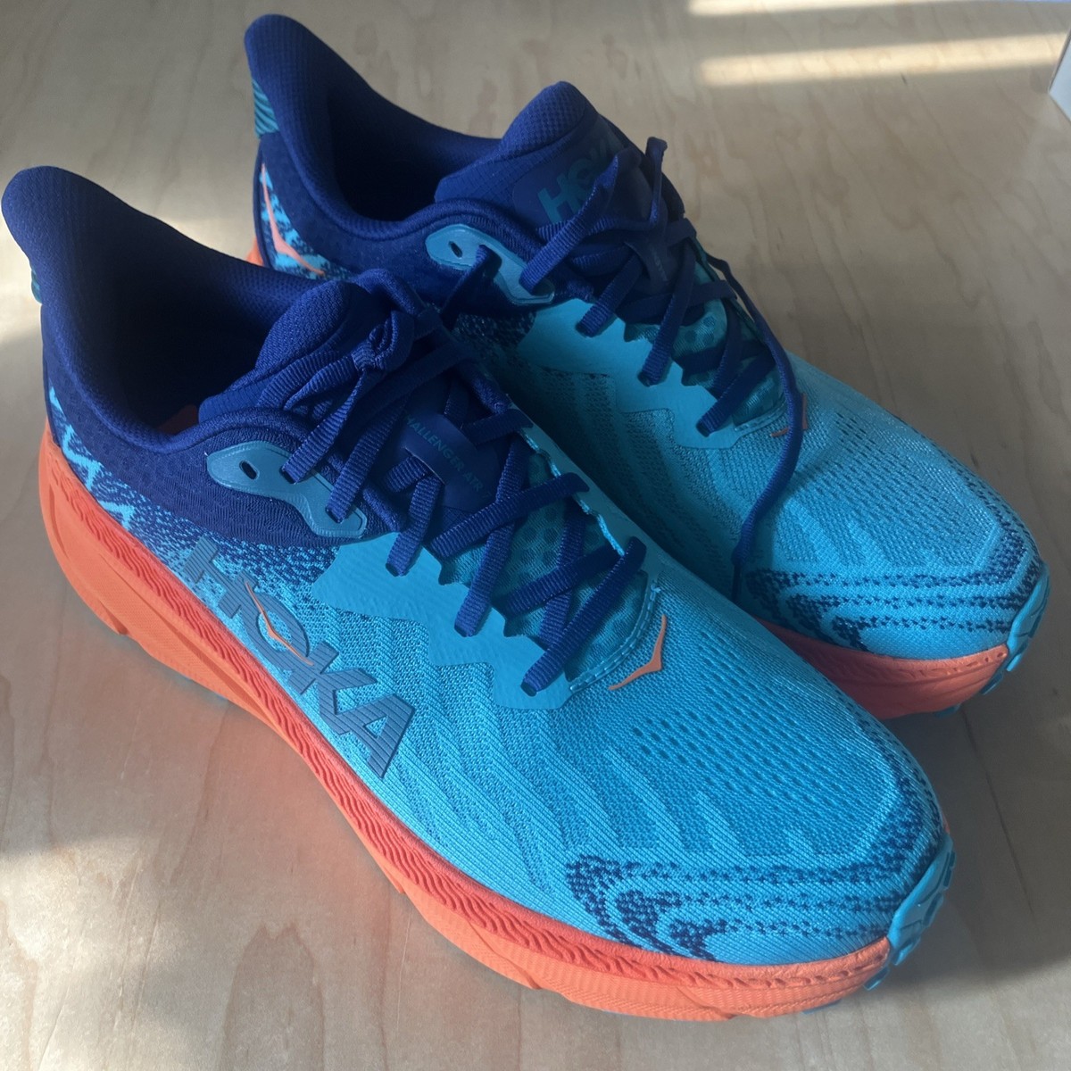 Hoka One One Men\'s Challenger ATR 7 Ceramic Vibrant Orange Size 10 D Shoes Hoka Challenger ATR 7 - Lemonade - Squash – Fit2Run main image 4