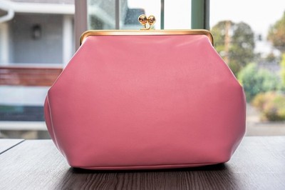 Coach Large Frame Kisslock Rose Pink NWT | eBay