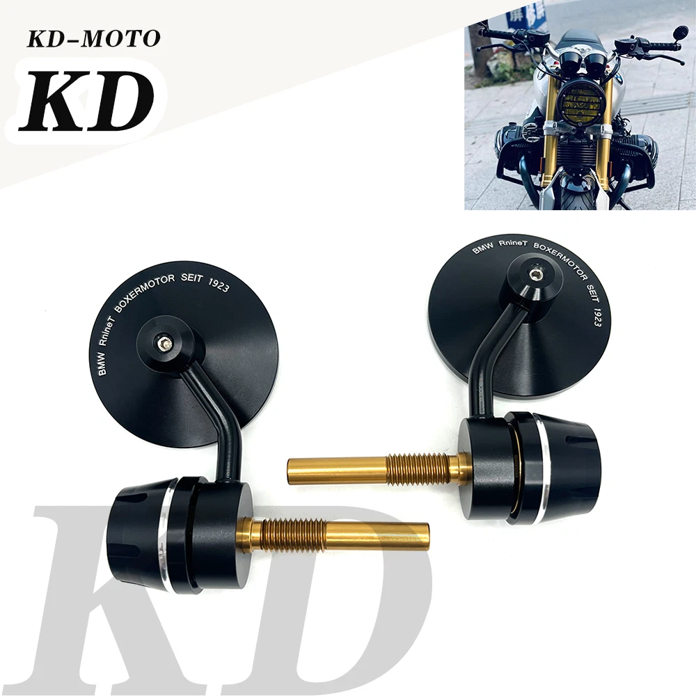For BMW R9T RNINET Pure Scrambler 2014-2023 Handlebar Bar End Rear View Mirrors