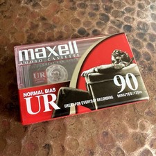 Maxell Normal Bias UR 90 Minutes Blank Audio Cassette Tape NEW