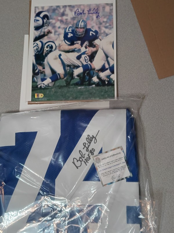 Bob Lilly "Mr Cowboy" Authentic SIGNED Dallas Cowboys Jersey AND Photograph!!