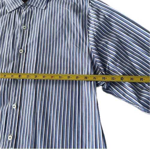 English Laundry Herren XXL blau gestreift Classic Collection Langarm Knopfleiste - Bild 8 von 15