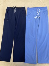 Figs Scrub Pants Lot Ceil Navy Blue Womens Small Technical Collection