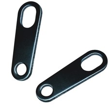 2pc Chrome Black Motorcycle Turn Signal Relocation Shock Brackets 20x13mm 10mm