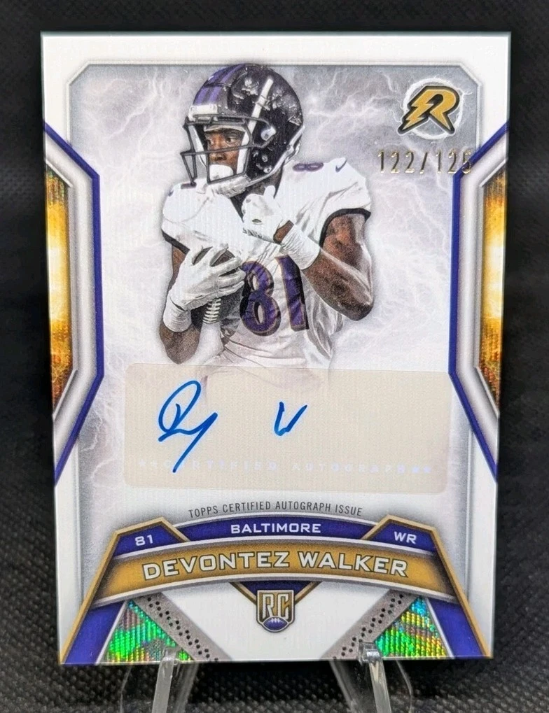 Devontez Walker Topps Resurgence Rookie Signatures #RRSDW Blue Surge