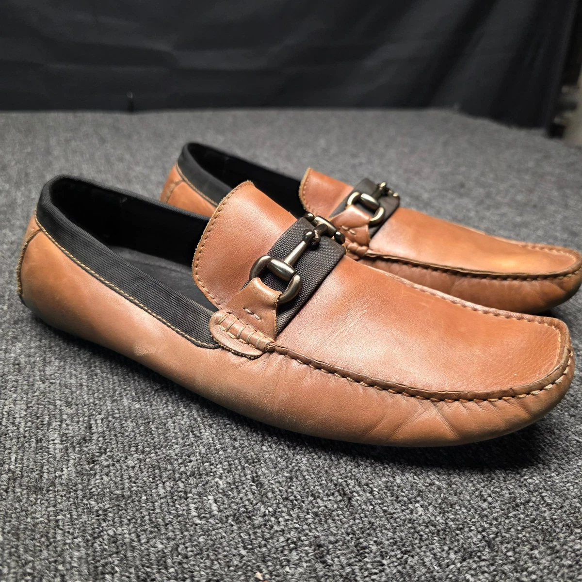 Kenneth Cole Reaction Leather Upper Brown Dress Shoes for 