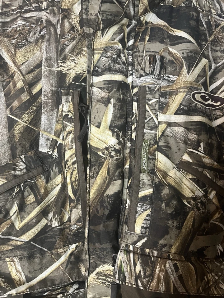 Drake Waterfowl Refuge Jacket Mens Small Realtree Max 5 Magnattach Camo Hunting - Image 4 of 4