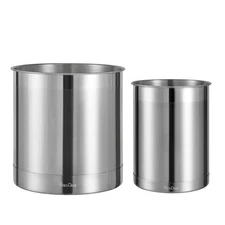 Jumbo Utensil Holder and Medium 6.6inch Utensil Crock Set for Countertop,Stai...