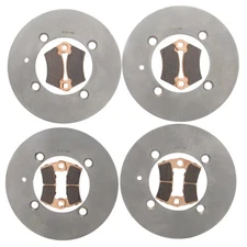 Brake Rotors and Brake Pad for Polaris Ace 900 XC 2018 Front and Rear MudRat