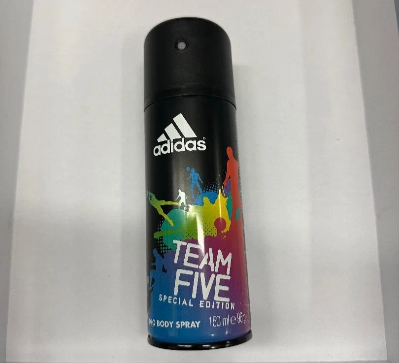 Adidas Team Five Edición Especial 150 ml Desodorante Corporal Spray para Hombre LOTE DE 3 Foto 2 de 2