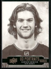 2021-22 Upper Deck UD Portraits Dawson Mercer New Jersey Devils #P-41