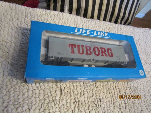 Valla publicitaria vintage Life Like HO cerveza búnker de hielo madera refrigerado Tuborg cerveza 8526 nuevo en stock | Zustand: New