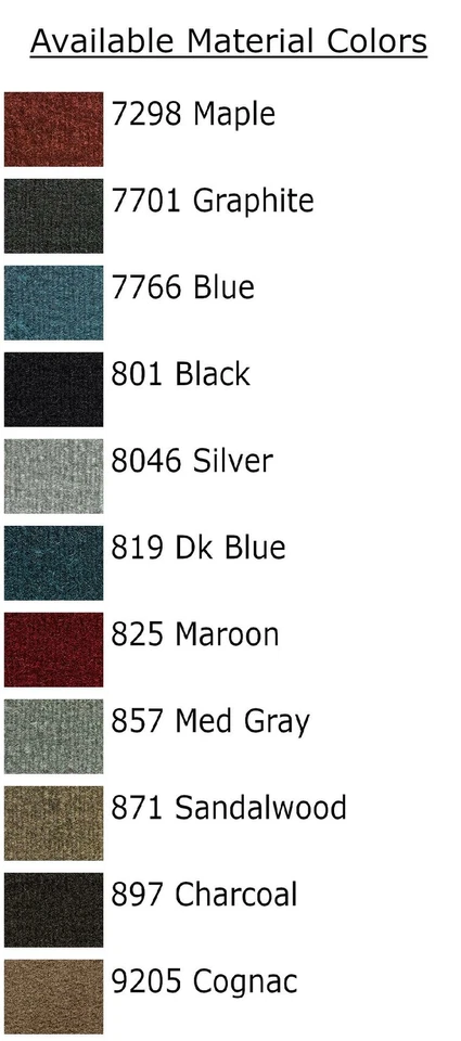 FITS 1988 Chevrolet V10 Suburban Floor Mat 4pc Cutpile - Imagem 3 de 4