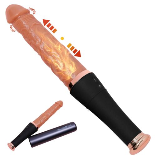13'' Thrusting Dildo Vibrator Heating Hands-Free Love G-spot Machine Sex Toys - Picture 17 of 19