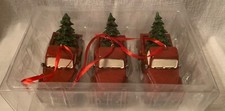 Red Truck Christmas Ornaments Pack Of 3