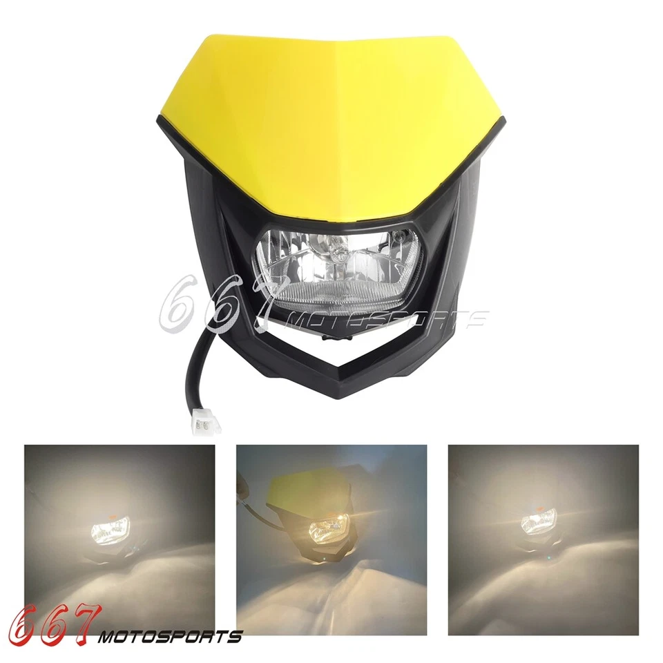 Dirt Bike Headlight For Suzuki RM85 RM85L RM125 RM250 RMZ250 RMZ450 RMX450Z - Image 3 of 4