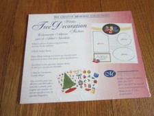 Creative Memories HOLIDAY Tree Decoration Stickers 4 sheets 2001 NEW NOS Xmas