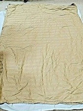 Croft and Barrow Cotton Khaki Striped Twin Fl...