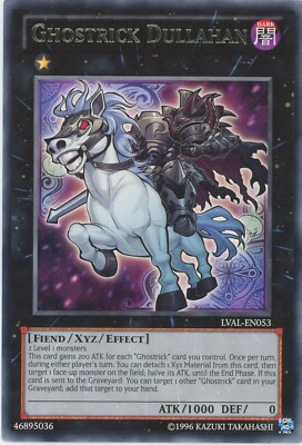 Yugioh Ghostrick Dullahan LVAL-EN053  Rare  LP