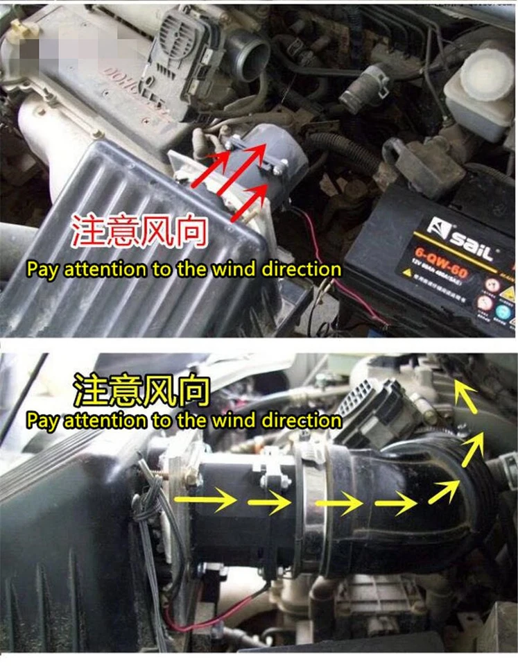 Car Power Turbine Turbo Dual Fan Turbocharger Boost Intake Fans W/Controller Foto 3 de 4