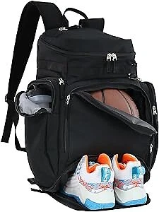 Backpack with shop basketball compartment
