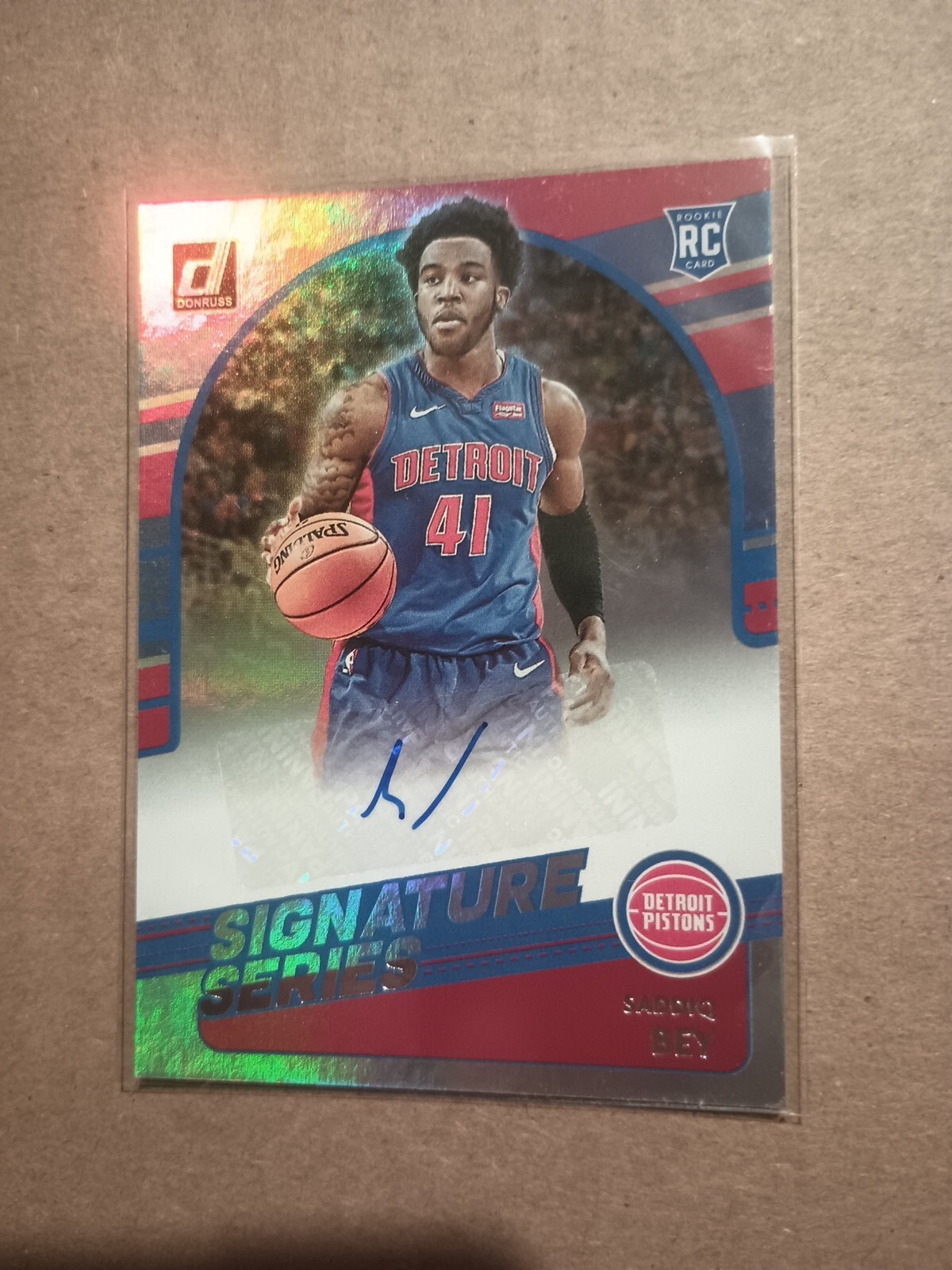 2020-21 Donruss Signature Series Saddiq Bey RC Autograph #SG-SBE