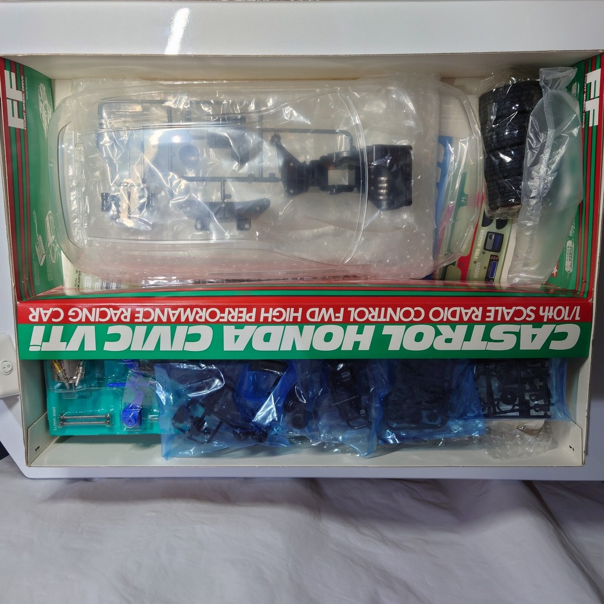 【未使用】CASTROL Honda CIVIC VTI ボディパーツセット！ Tamiya 51421 Castrol Honda Civic VTi Body Set / Tamiya USA