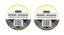 Scotch Expressions Masking Tape, 0.94 Inch x 20 Yards, Yellow 2 Pack