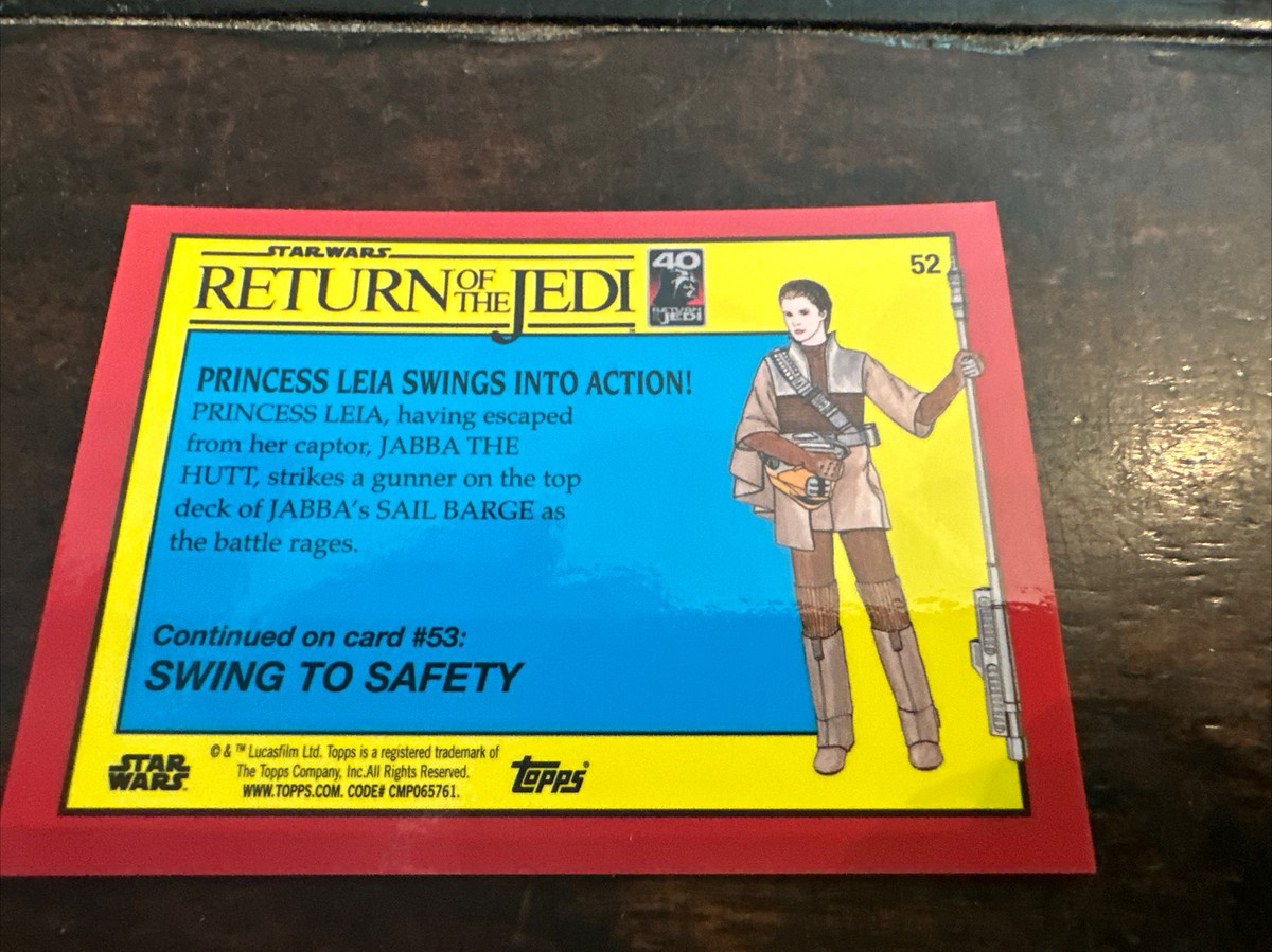 2023 Star Wars Sapphire Return of the Jedi Leia Swings Into Action