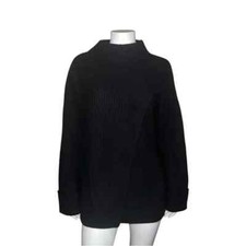 Athleta Oversized Azalea Sweater Black Oversized Medium NWOT