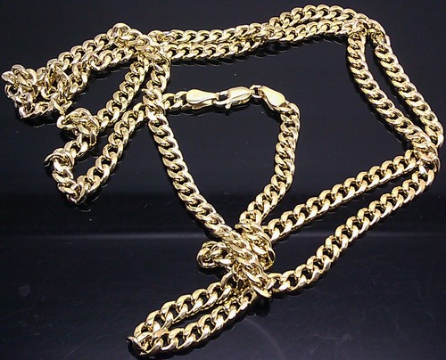 Miami Cuban Chain link Necklace Yellow 