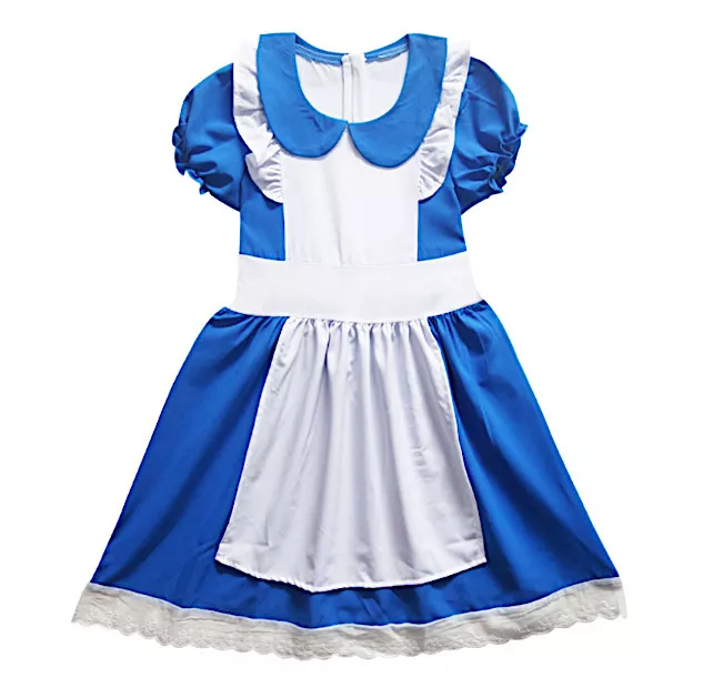 Alice nel Paese Meraviglie Vestito Carnevale Bambina Cosplay Costume  ALICE03