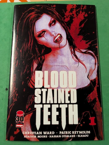 BLOOD STAINED TEETH #1- NM  SOZOMAIKA WANTED COMIX Trade VARIANT- Sic Art