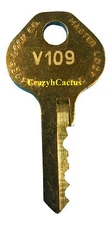 Master Lock Padlock 1525 1585 2010 2076 Control Key OEM Original Master Key V109