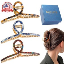 Hair Clip, 3 Pack - Large Metal Hair Claw Clips for Women's Thick or Thi