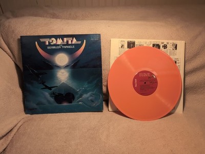 Tomita, THE BERMUDA TRIANGLE, LP record album CORAL COLORED VINYL