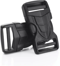 CooBigo 6 Pack 3/4" Buckles for Strap Quick Side A-3/4 Inch Black X 6pcs 