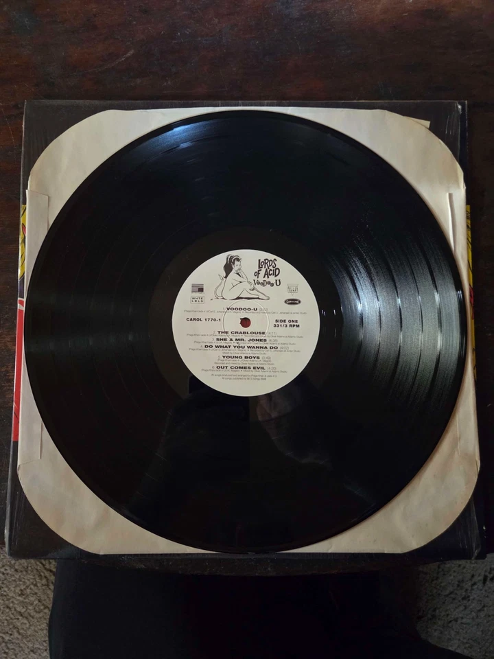 Lords Of Acid – Voodoo-U First US Pressing 1994 Vinyl LP Caroline Records NM - Image 4 of 4