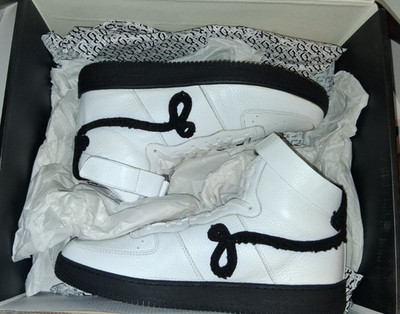 Rare Brand New DS Sold Out John Geiger GF 01 High White Black Chenille Size 11