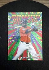 2025 Topps Chrome - Power Players Yordan Alvarez #PP-10 Green Refractor /99