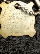 Vintage SEARS Craftsman 4-Way Pocket Screwdriver Keychain Made in USA Key Fob