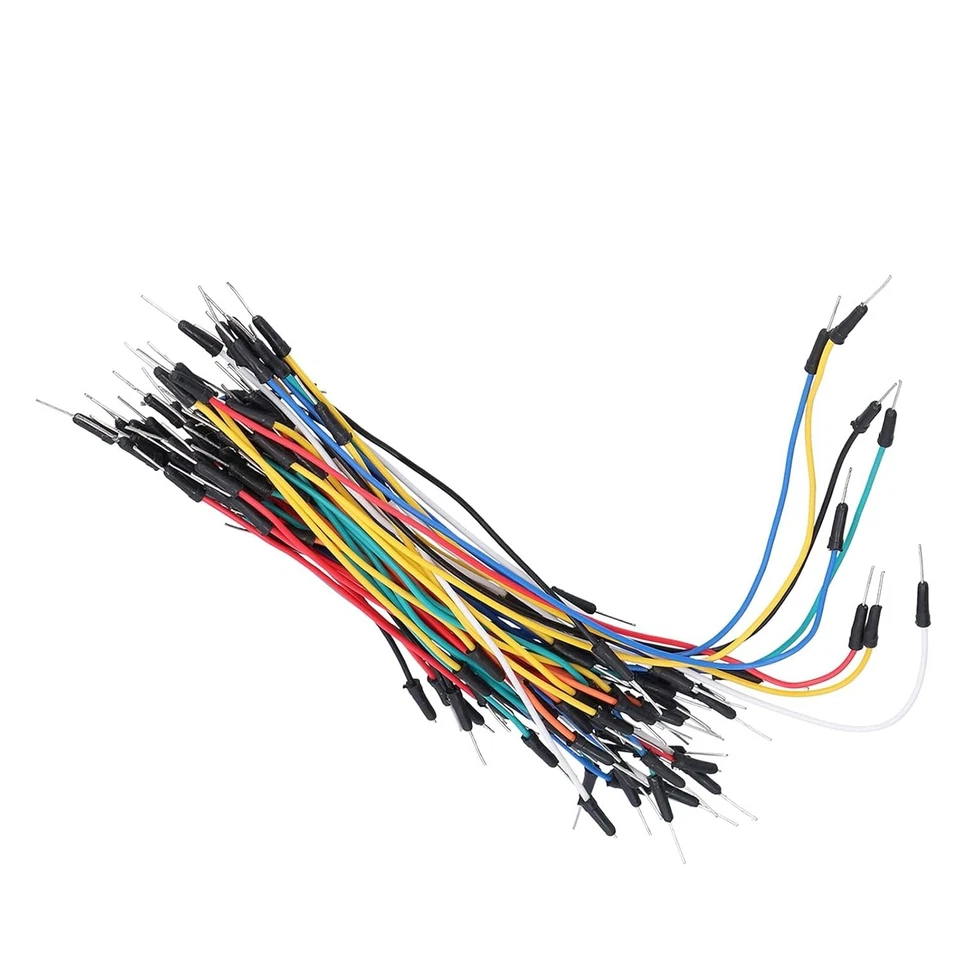 65x CABLE JUMPER macho protoboard arduino pic solderless breadboard wire cables - Imagen 2 de 4